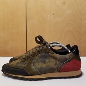 Zara Camo Suede Trainer